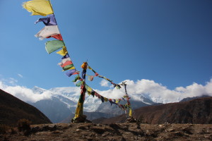Bandeiras no Nepal